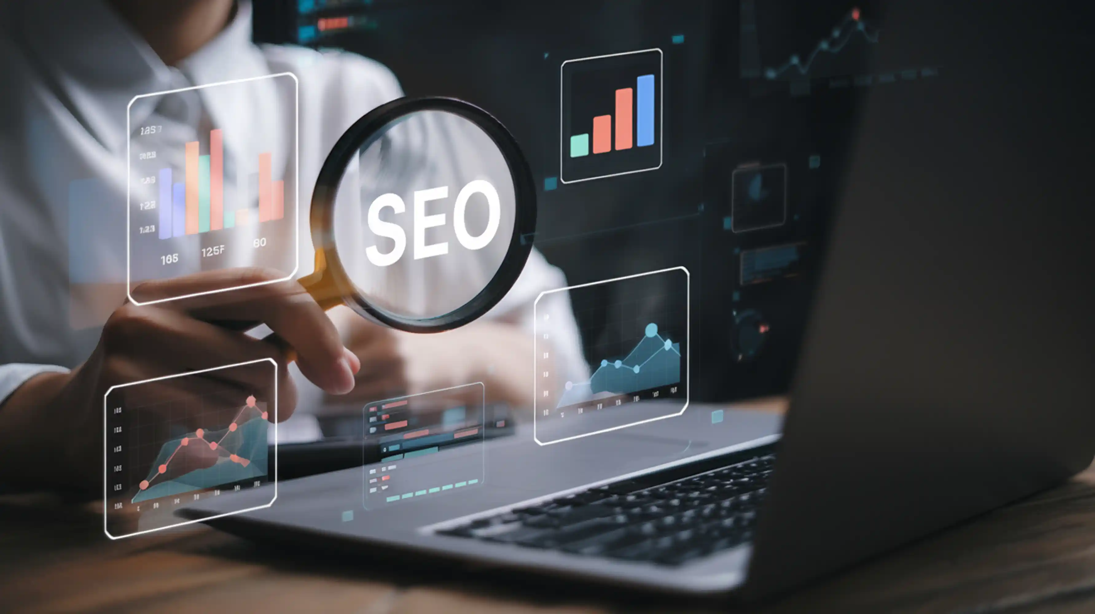 SEO team reviewing digital marketing performance